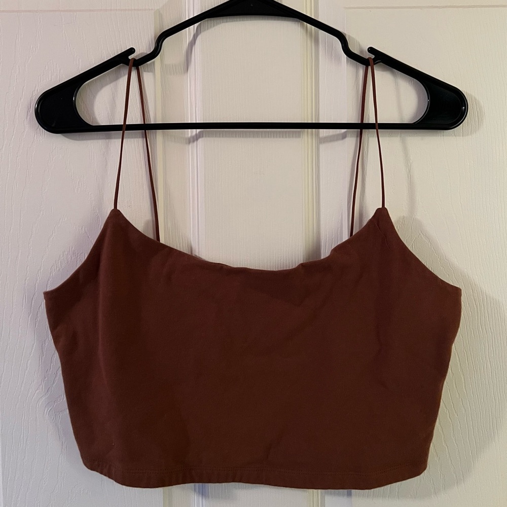 Aéropostale Seriously Soft Brown Bungee Cami XL